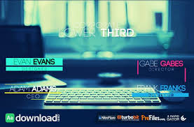 Download easy to customize after effects lower third templates today. Corporate Lower Third Videohive Direct Download Link Download Free After Effects Templates