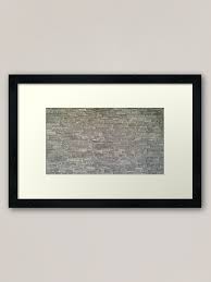 Stone wall art for outdoors. Outdoor Natural Stone Wall Tile Texture Photo Framed Art Print By Launchmission Redbubble