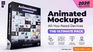 Download Videohive Animated Mockups Ultimate Pack Free After Effects Templates After Effects Intro Template Shareae