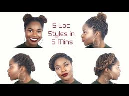 Then push your locs or simply tied up your ponytail on a side to. 5 Loc Styles In 5 Mins Youtube