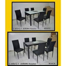 Protection and peace of mind for your outdoor patio or deck table top begins with the strongest, safest tempered glass—yours at no additional cost. Dining Table 6 Seaters Tempered Glass Top Shopee Philippines