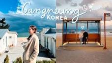 GANGNEUNG, Korea - Day to Night 🌙 Beautiful Seaside Cafe, BTS Bus ...