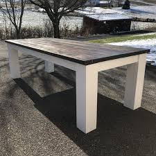 8ft Farmhouse Harvest Table With 6x6 Legs Diy Farmhouse Table Farm Dining Table Farmhouse Table