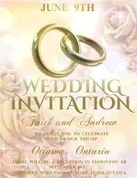 Wedding Flyer Anniversary Romantic In 2021 Wedding Invitation Templates Wedding Invitations Wedding Invitation Video