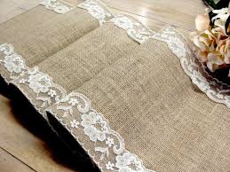 Burlap Table Runner Wedding Table Runner With Country Cream Lace Vintage Wedding Decor Burlap Table Runners Burlap Table Runners Wedding Table Runners Wedding