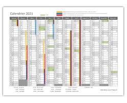 Vacances scolaires jours fériés (avec noms) numéros des semaines. Imprimer Calendrier 2021 Gratuitement Pdf Xls Et Jpg