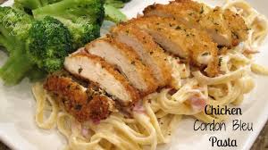 This cheesy chicken noodle casserole recipe from paula deen is a popular comfort food and potluck dish. Chicken Cordon Bleu Pasta Diary Of A Recipe Collector