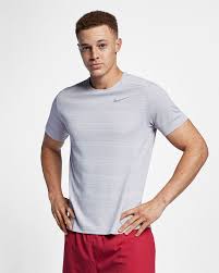 Nike Dri Fit Miler Mens Short Sleeve Running Top