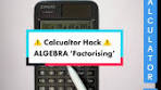 How to Factorize Quadratic Equations Using Your Calculator