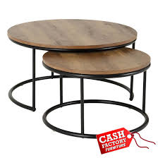 Order online or visit our stores in galway or cork to pick yours up today. Quebec Set Of 2 Round Coffee Tables Cash Factory Furniture