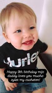Happy 9th birthday mijo daddy loves you mucho Zyler Molina AKA my Cacheton!  #likefatherlikeson #Minime #Molina #Myworld #Mijo #cacheton