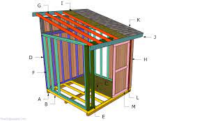 Lean to and overhang are semantically related. 8x8 Lean To Shed Roof Plans Howtospecialist How To Build Step By Step Diy Plans