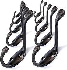 Amazon Com Ambipolar Heavy Duty Metal Decorative Dual Coat Hook Type 2 Hat Hook Wall Mount Diy Clothes Rack Hat Hooks Wall Clothing Rack Aesthetic Vintage