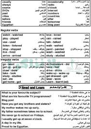 مذكرة لغة انجليزية للصف الاول الاعدادي ترم اول يلا نذاكر