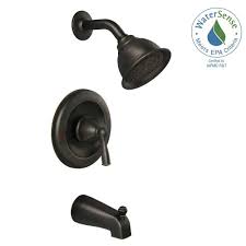 Free shipping on orders over $99! Moen 82910brb Banbury Single Handle 1 Spray Tub And Shower Faucet With Valve In Mediterranean Bronze Valve Included Vip Outlet