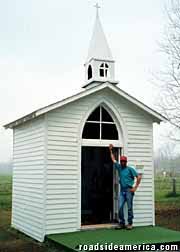 Oh, and the term one room schoolhouse is somewhat of a misnomer. Tiny Churches