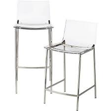 Chiaro Clear Bar Stools Nickel Cb2 In 2020 Clear Bar Stools Bar Stools Lucite Bar Stools