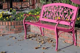 Pink Bench For Judy Pink Bench Garden In The Woods Garden Bench