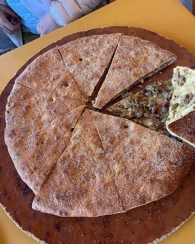Traditional Moroccan Madfouna Amazigh pizza
