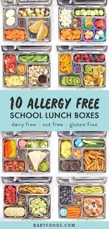 10 Allergy Free School Lunch Box Ideas For Kids Recipe Gluten Free Kids Lunches Dairy Free Lunch Gluten Free School Lunches
