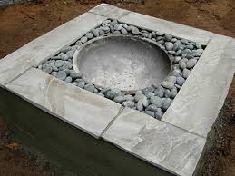The fire pit is then placed over it. Home Dzine Home Diy Make A Concrete Firepit For Winter Evenings Outdoors