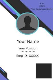 This card design is unassuming and only gives away necessary personal information about the id bearer. Id Card Two Front Id Card Template Employee Id Card Identity Card Design