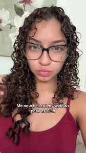 Widows Peak with Curly Hair