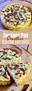 This Instant Pot Crustless Quiche Lorraine Recipe Uses Egglandsbest Eggs Is Super D Quiche Lorraine Recipe Breakfast Quiche Recipes Crustless Quiche Lorraine