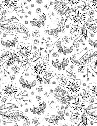27 Free Printable Flower Coloring Pages for Adults