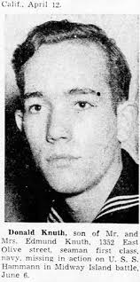S2c Donald Robert Frederick Knuth (1923-1942)