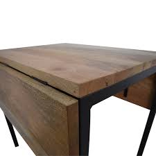 24w x 32d x 30h. 52 Off West Elm West Elm Raw Mango Drop Leaf Dining Table Tables