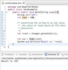 Java Convert String To Int Examples