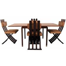 Rare And Outstanding Harvey Probber Games Table And Scissor Chairs Modern Dining Room Set Game Table And Chairs Dining Table Chairs