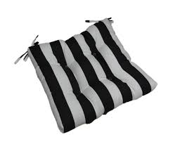 Robot Check Tufted Seat Cushion Striped Cushions Patio Cushions