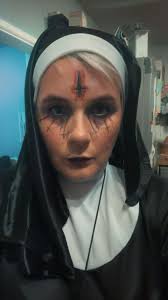The Nun Halloween Decor Upside Down Cross
