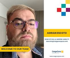 Queremos dar una especial bienvenida a adrian escoto leal nuestro nuevo  Head of Hull & Marine Liability!