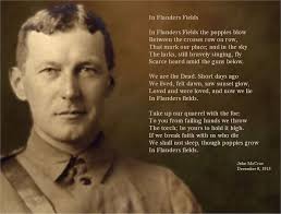On this day in 1918, Lt Col John McCrae, Canadian Medical Officer serving  in the First World War, died in France. His poem In Flanders Fields,  written three years earlier in 1915,