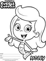 Print and color as often as you want. Pages Click Here To Print Gil Molly Bubble Guppies Colouring Pages Coloring Home