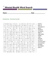 But what if your mental health. Health Word Searches Worksheets Teaching Resources Tpt