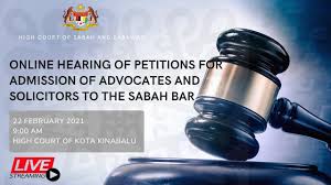 Listing of lawyers who had renewed their practicing certificates in sabah and sarawak. Hearing Of Petitions For Admission Of Advocates And Solicitors To The Sabah Bar Feb 2021 Part 2 Youtube