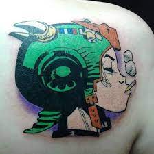 My Tank Girl Tattoo Done By Ryan At Monarch Tattoo In Newfoundland Nj Monarch Tattoo Tank Girl Art Nerdy Tattoos