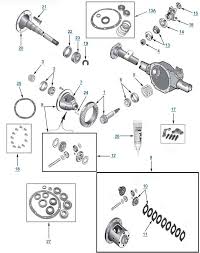 TJ Wrangler Model 35 Rear End Axle Parts, Dana 35 Part Diagram | 4WD.com