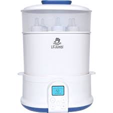 Kudosprs Com Bottle Feeding Feeding Lil Jumbl 4 In 1 Bottle Sterilizer Warmer Dryer W Food Steamer Function Digital Lcd Display With Custom Heat Settings