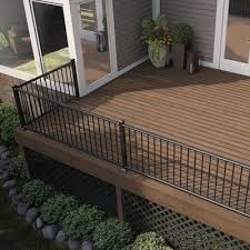 Moistureshield pro aluminum railing, available in textured black or white, features sophisticated, modern lines that complement every outdoor setting. Aluminum Deck Railing At Lowes Com