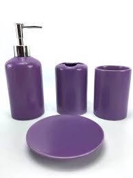We believe in helping you find the product that is right for you. Wpm 4 Piece Ceramic Bath Accessory Set Includes Bathroom Designer Soap Or Lotion Dispenser W Toothbrush Holder Tumbler Soap Dish Choose From Purple Black Brown Navy Or Burgundy Purple Nbsp Walmart Com
