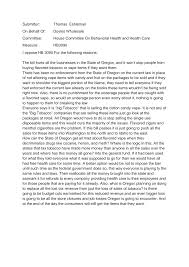 Submitter: Thomas Eshleman On Behalf Of: Doyles Wholesale Committee: House  Committee On Behavioral Health and Health Care Measu