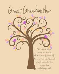 Great Grandmother Grandchildren Tree Print By Doherty Design Funeral Quotes Birthday Gifts For Grandma Grandma Birthday Quotes