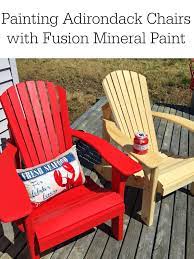 Spray painted plastic outdoor chairs update : Painted Adirondack Chairs Front Porch Lifestyle