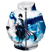 Naruto Sasuke Zip Up Hoodie Naruto Cool Sasuke Sharingan Naruto And Sasuke