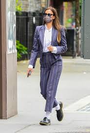 Failure in attempts will make irina shayk feel frustrated. Irina Shayk Pairs Vivienne Westwood Suit With Dr Martens In Nyc